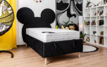 Детская Кровать «Mickey» С Подъемным Механизмом / Детская Кровать «Микки» С Подъемным Механизмом